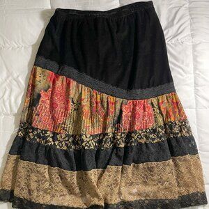 Pristine Coldwater Creek Collage Skirt